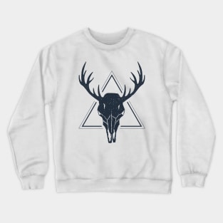 Skull Of A Deer. Geometric Style Crewneck Sweatshirt